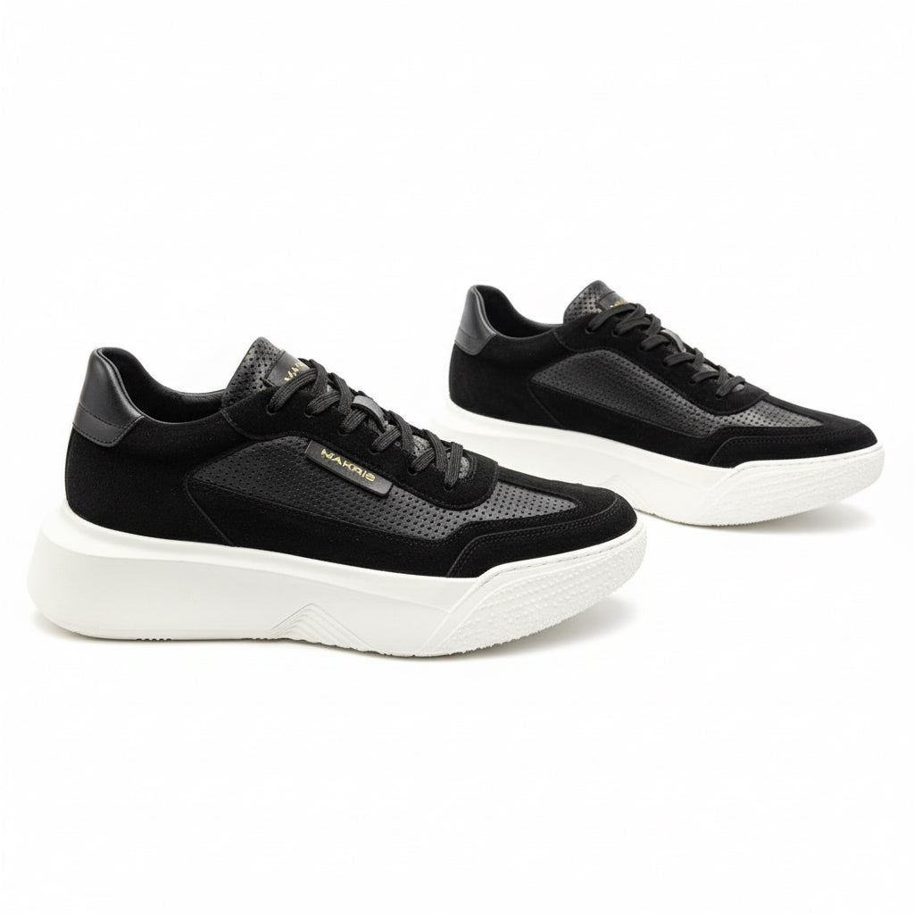 Makris Black Hybrid Sneakers – Elevated Street Style