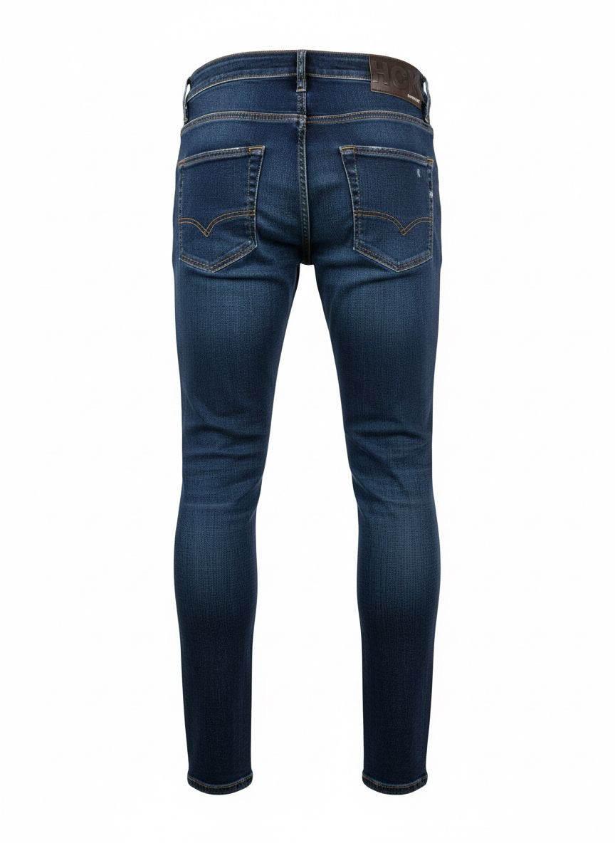 Men’s Slim Fit Jeans — Mid Indigo Clean Wash