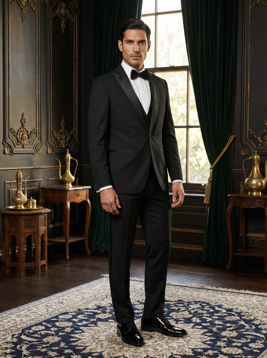 Black Classic Tuxedo – 3-Piece Slim Fit