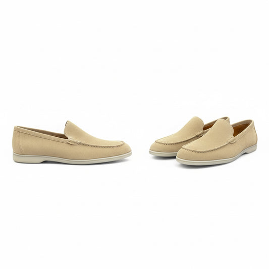 Beige Suede Loafers – Summer Elegance Collection