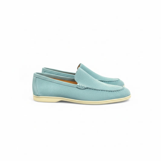 Light Blue Suede Loafers – Summer Breeze Edition