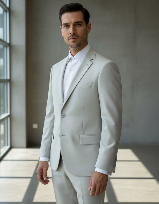 Men's Two-Piece Suit - Light Beige