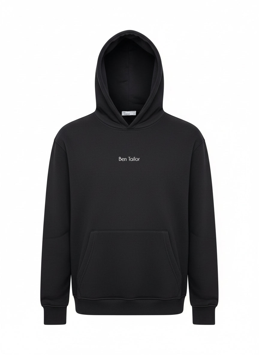 Ben Tailor Black Hoodie – Minimal Streetwear Classic