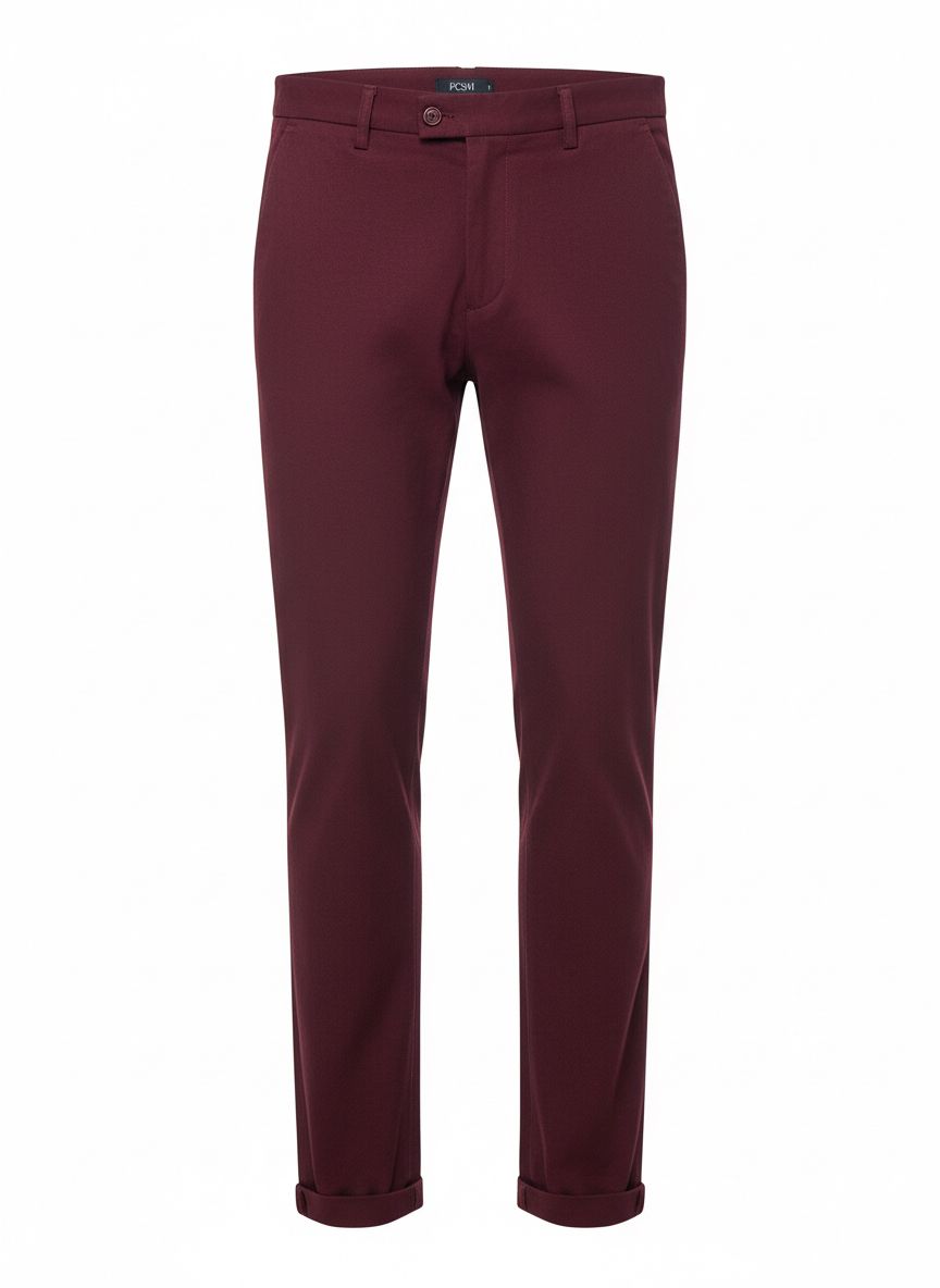 Burgundy Chino Pants