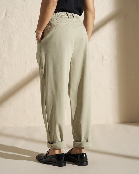 Pleated Tailored Summer Trousers