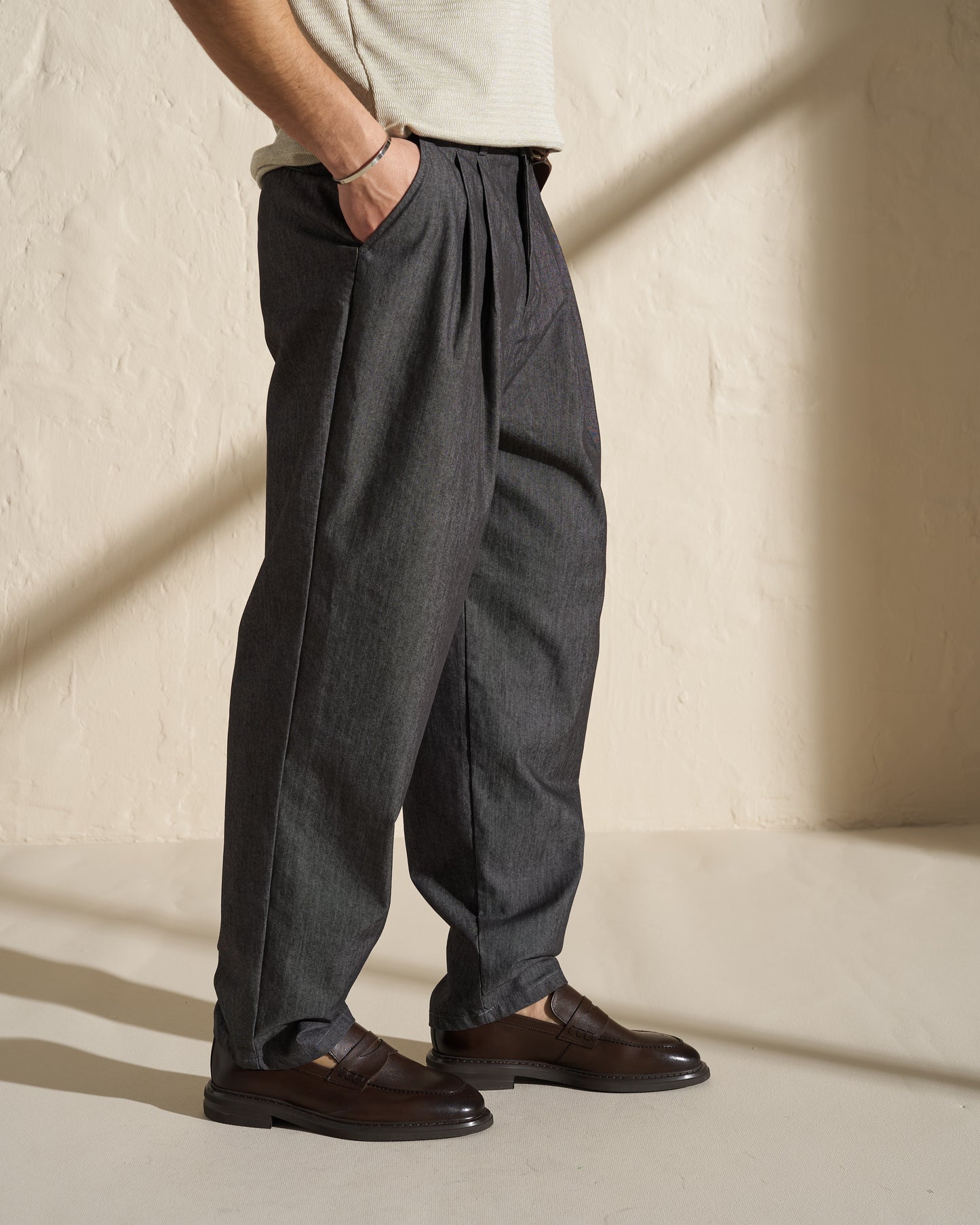 Pleated Tailored Trousers