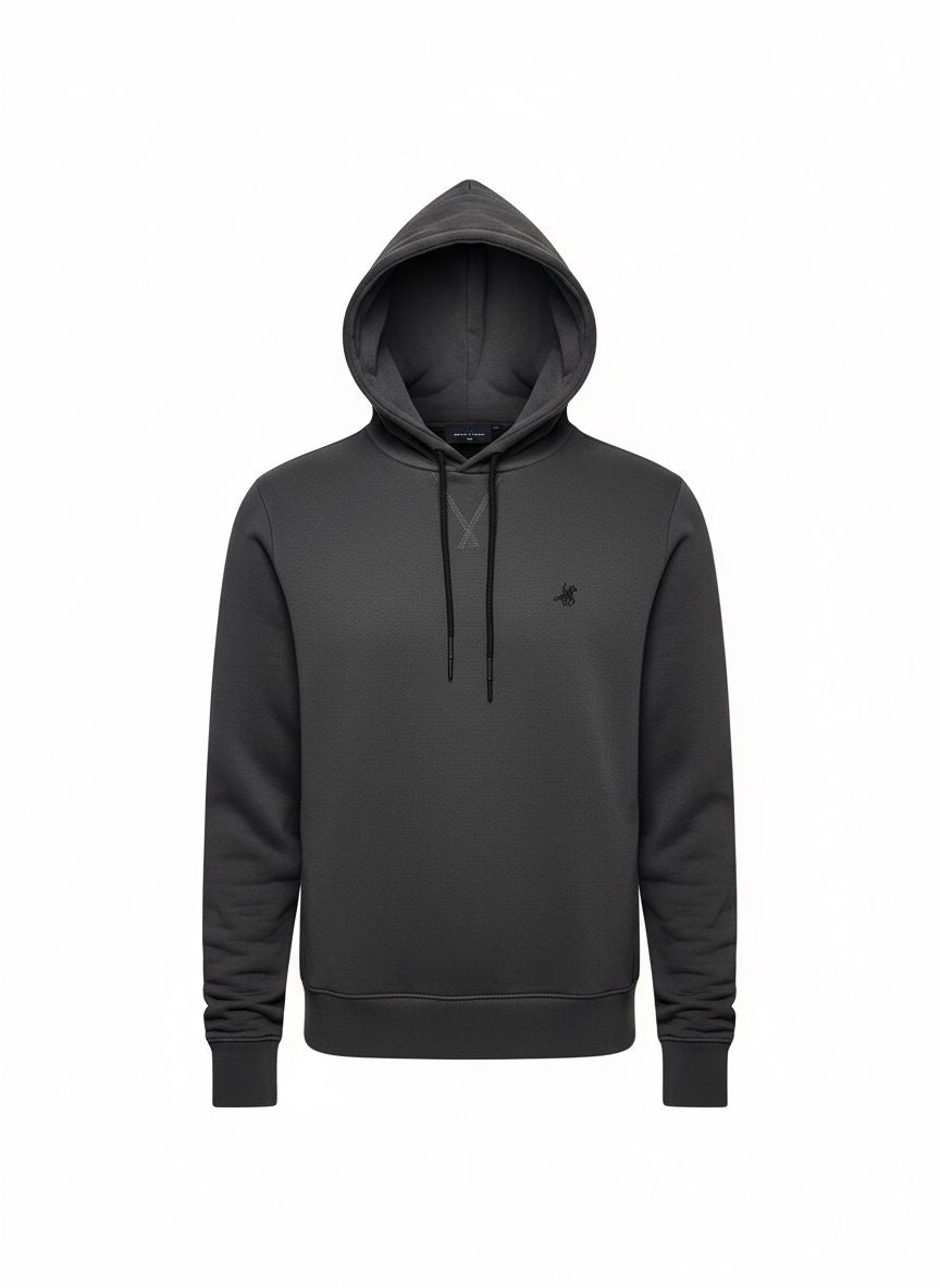 Structured Hoodie – Charcoal Grey