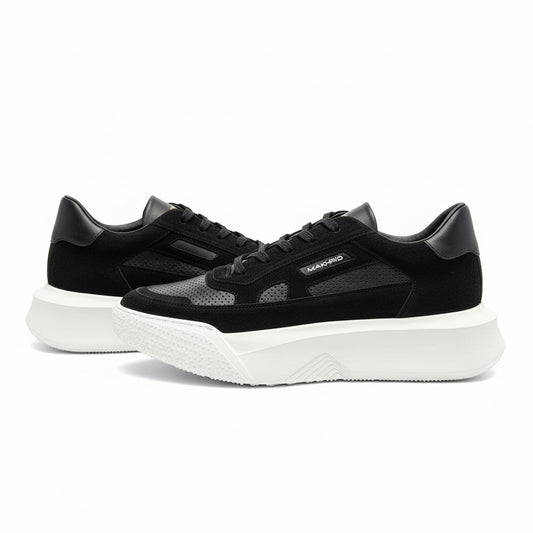 Makris Black Hybrid Sneakers – Elevated Streetwear Design