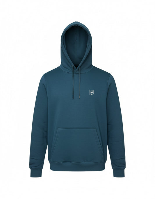 Petrol Hoodie with Minimal Logo