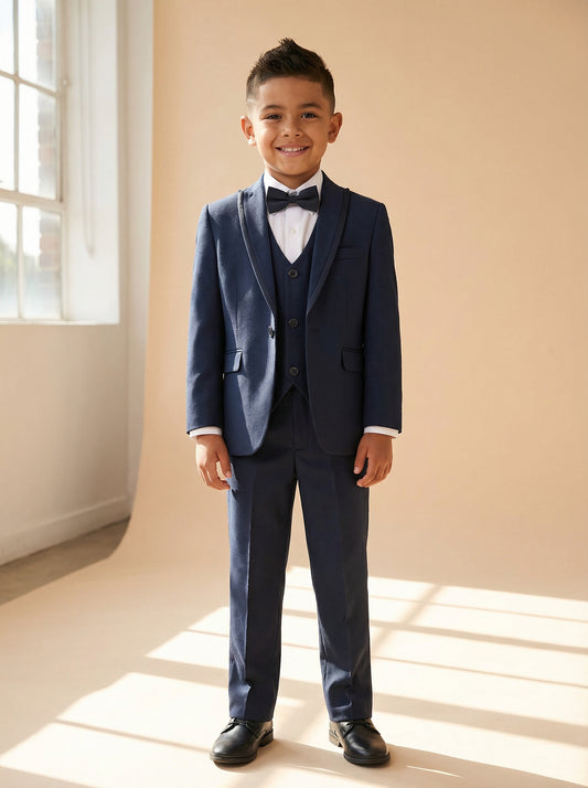 Boys’ 5-Piece Formal Suit (Ages 1–10)