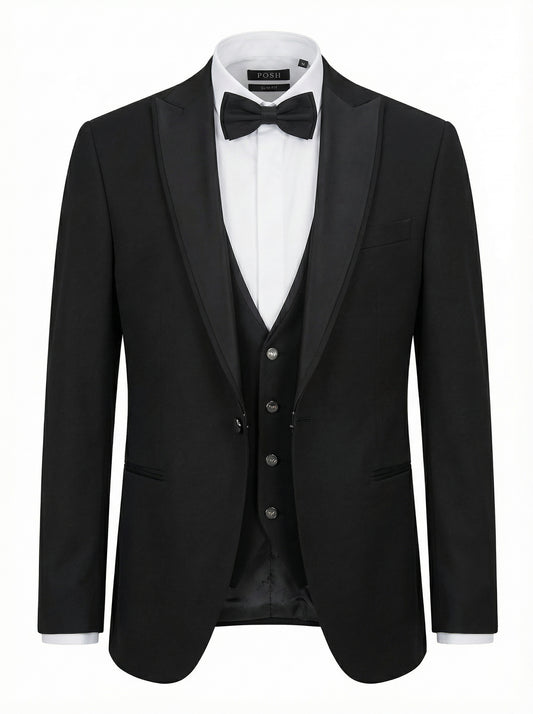 Black Classic Tuxedo – 3-Piece Slim Fit
