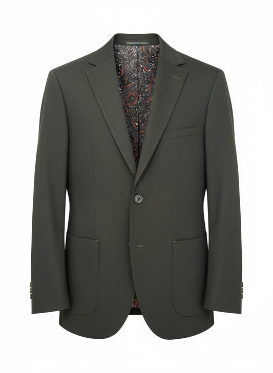 Khaki Tailored Suit – Timeless Sophistication with Modern Comfort