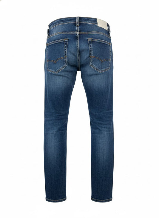 Men’s Slim Fit Jeans — Light Blue Distressed