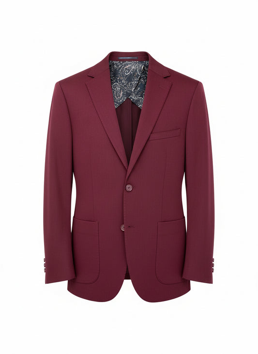 Burgundy Tailored Suit – Modern Elegance Redefined