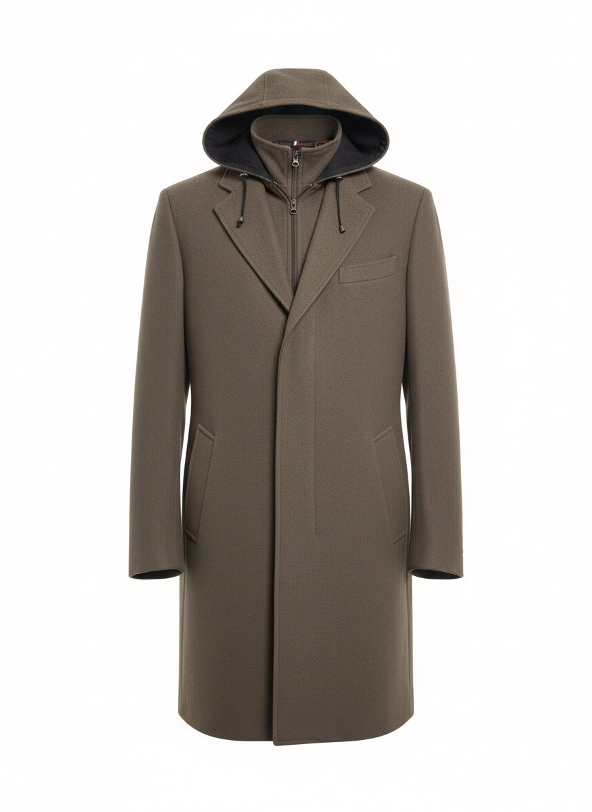 Fango Hooded Coat with Removable Insert
