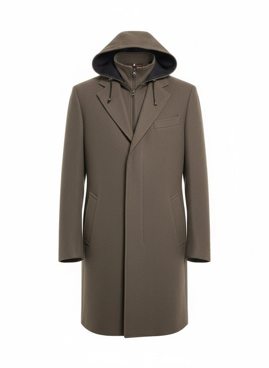 Fango Hooded Coat with Removable Insert