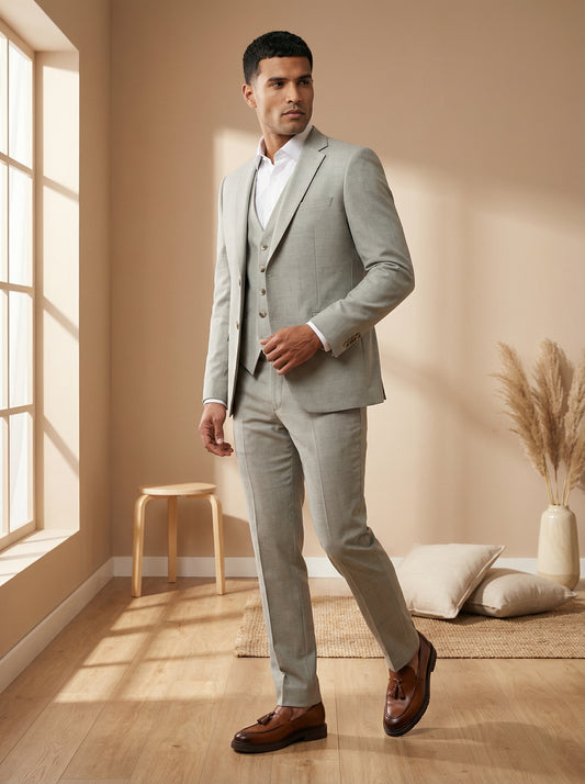 Three-Piece Suit – Beige