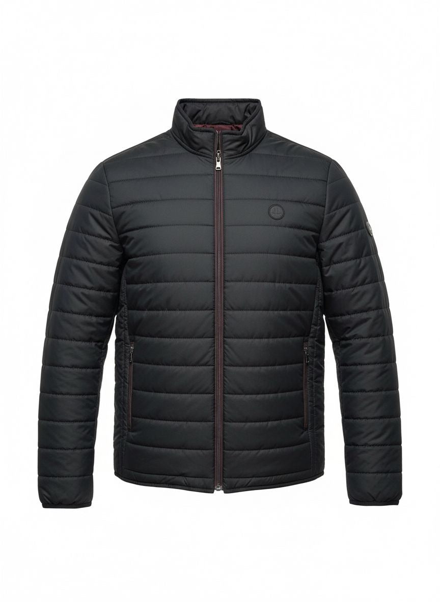 Men’s Lightweight Quilted Jacket — Black