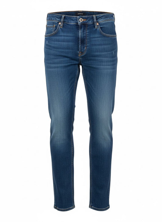 Men’s Slim Fit Jeans — Mid Blue Wash