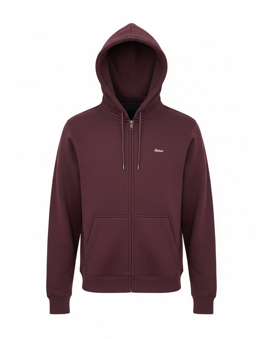 Bordeaux Zip Hoodie – Urban Comfort
