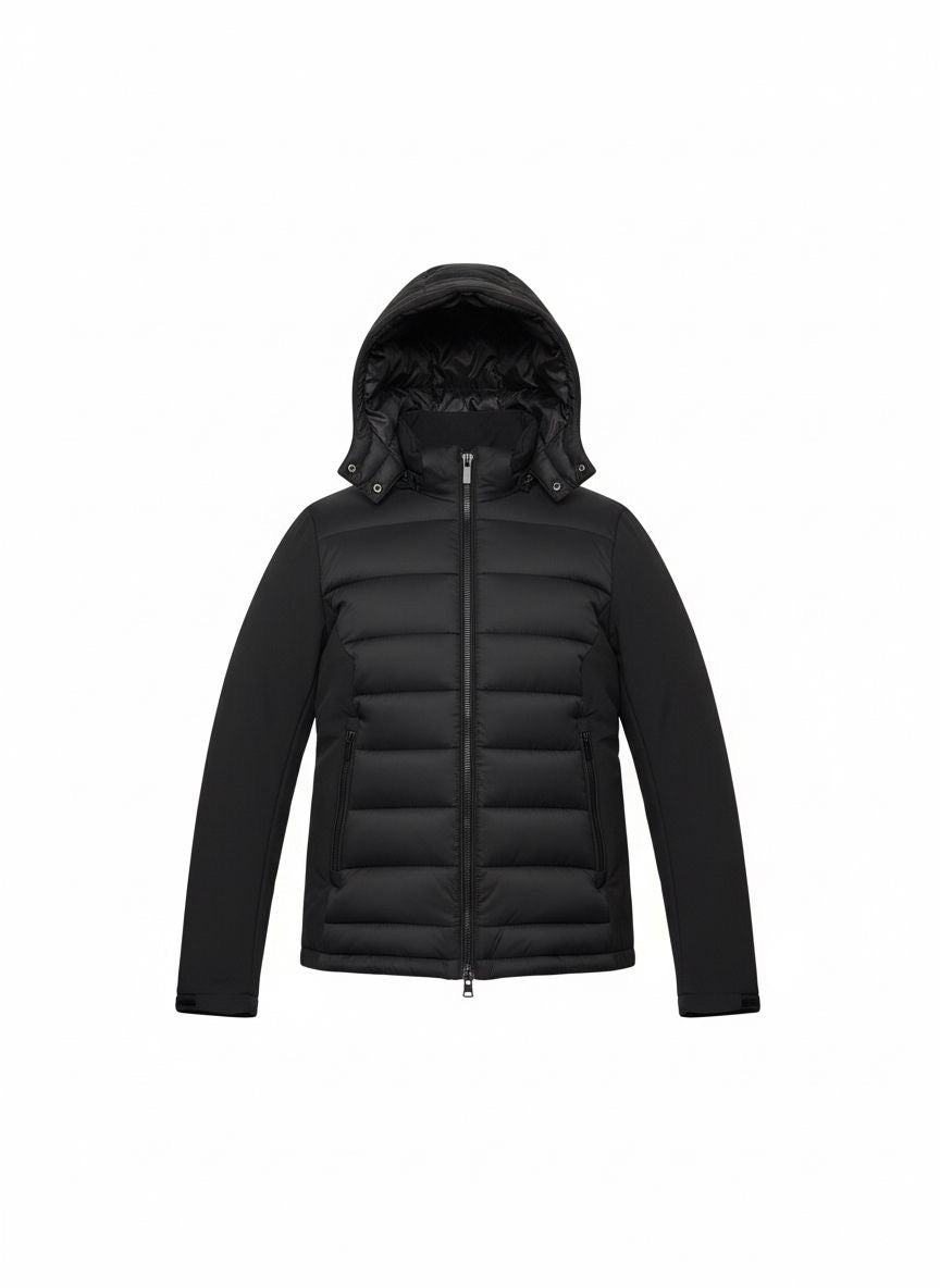 Men’s Hybrid Performance Down Jacket — Black