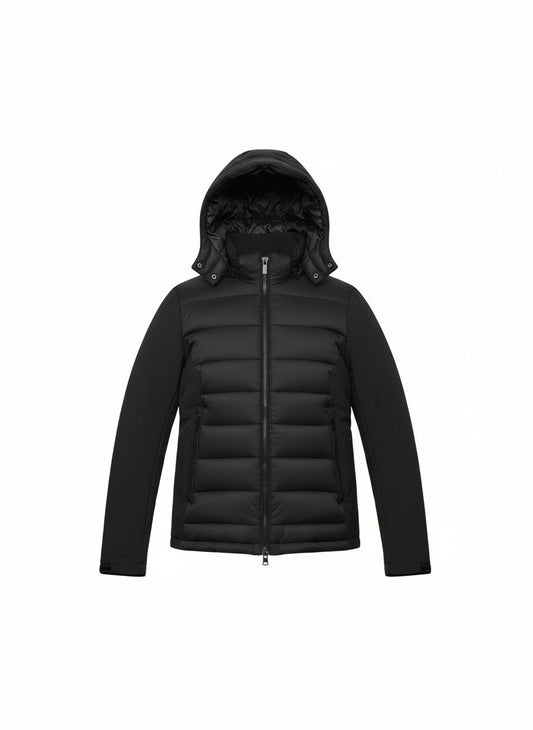 Men’s Hybrid Performance Down Jacket — Black