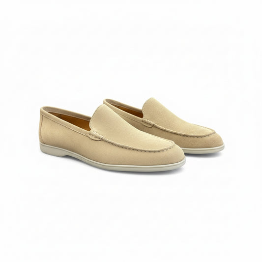 Beige Suede Loafers – Summer Elegance Collection