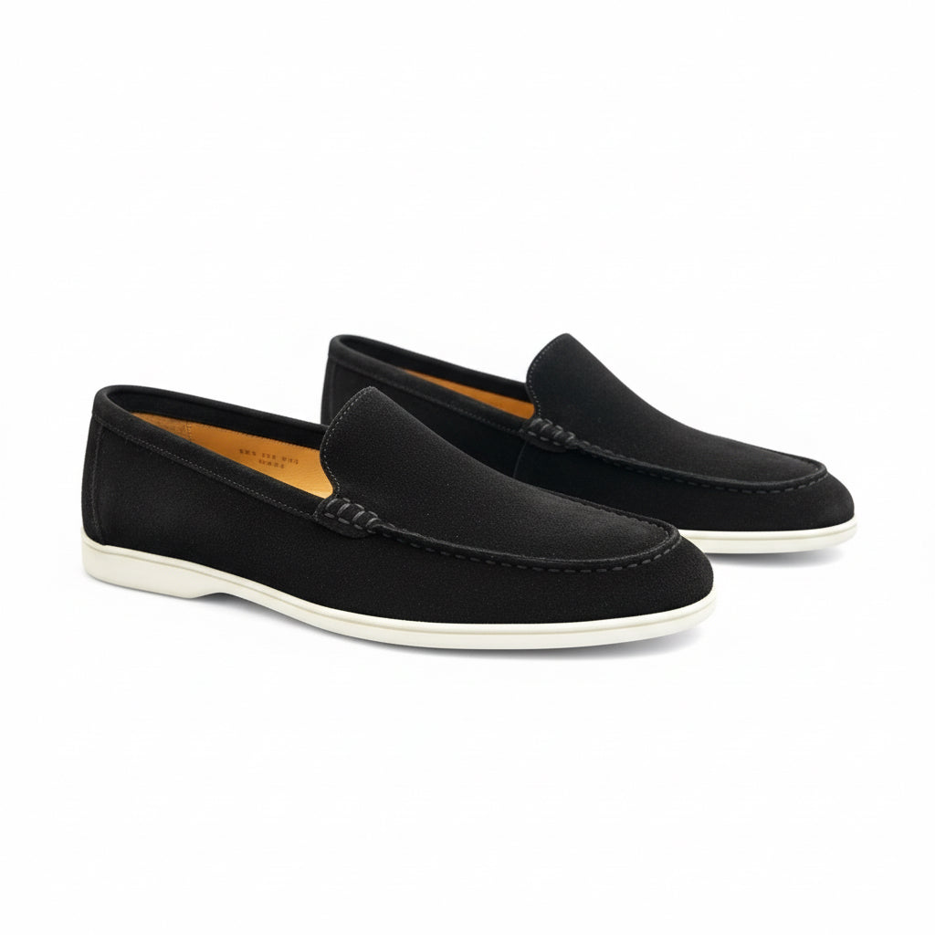 Black Suede Loafers – Modern Minimalist Edition