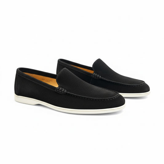 Black Suede Loafers – Modern Minimalist Edition