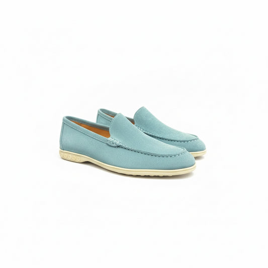 Light Blue Suede Loafers – Summer Breeze Edition