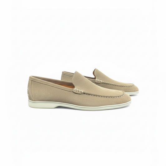 Stone Suede Loafers – Riviera Collection
