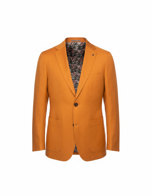 Mustard Linen Suit – 100% Pure Linen