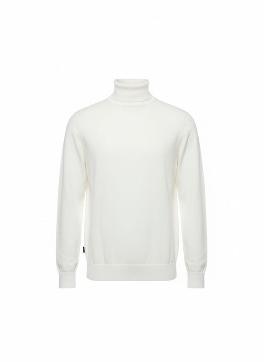 Off-White Fine Knit Turtleneck Sweater