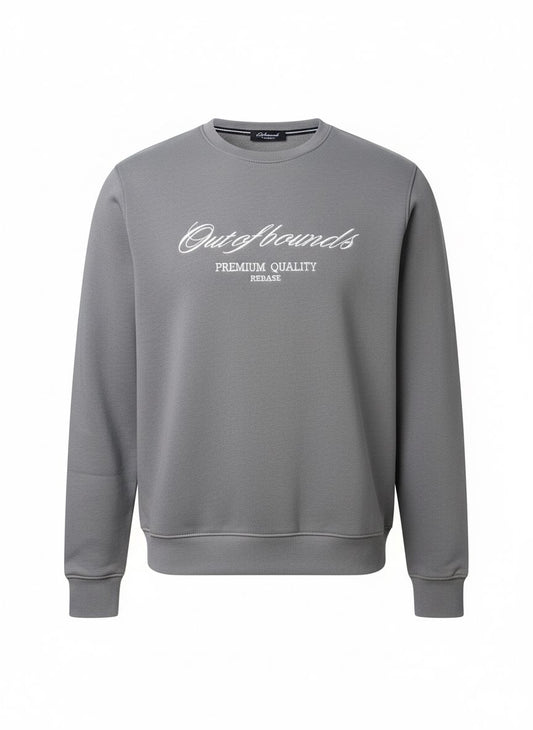 Grey “Out of Bounds” Crewneck Sweatshirt