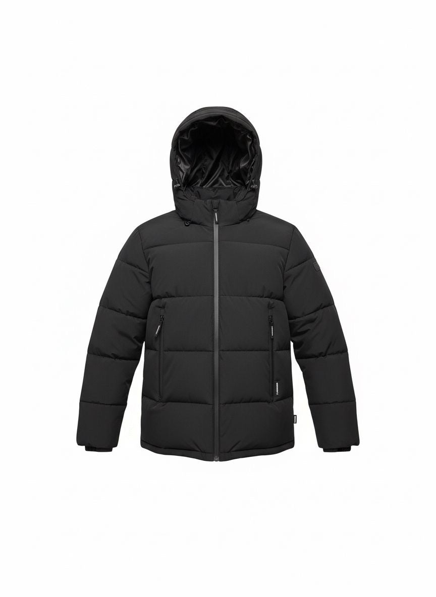 Men’s Puffer Jacket — Black