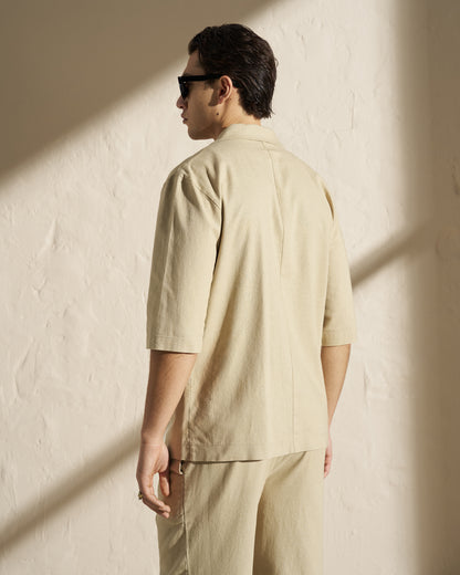 Cotton Linen Unlined Lightweight Blazer