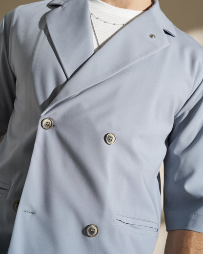 Lightweight Double-Breasted Blazer