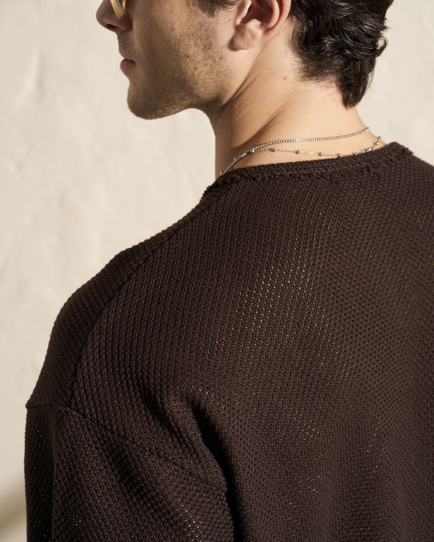 TEXTURED KNIT T-SHIRT