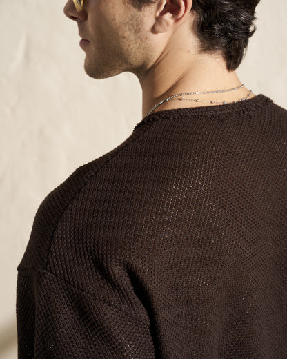 TEXTURED KNIT T-SHIRT