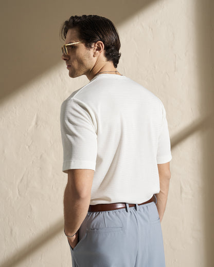 TEXTURED SHORT SLEEVE T-SHIRT