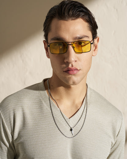 KNITTED V-NECK T-SHIRT