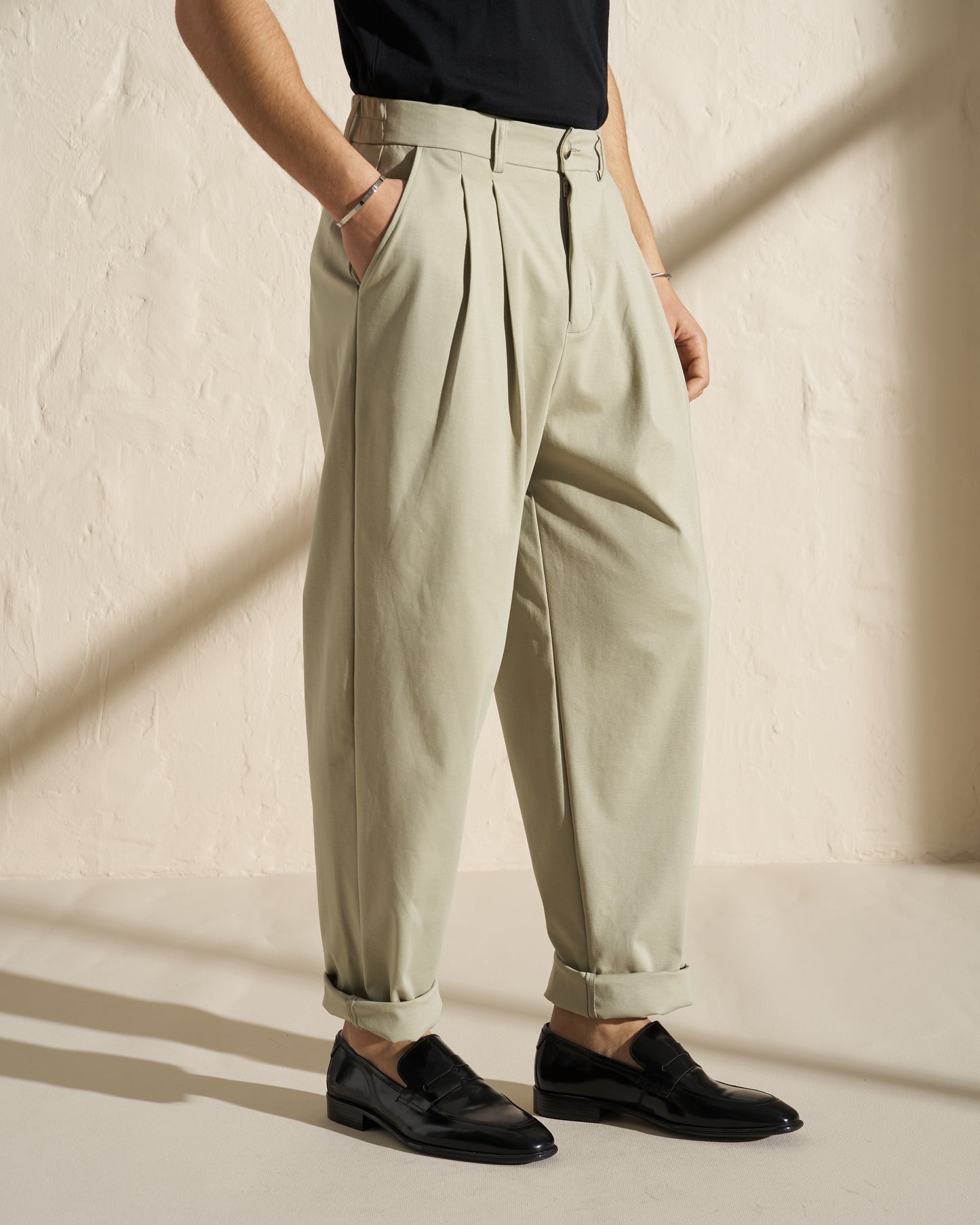 Pleated Tailored Summer Trousers