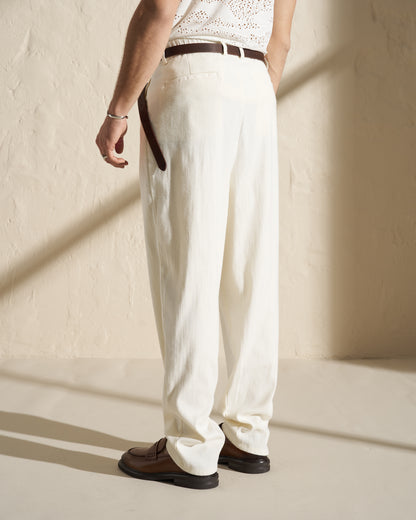 Relaxed Summer Trousers with Soft Texture