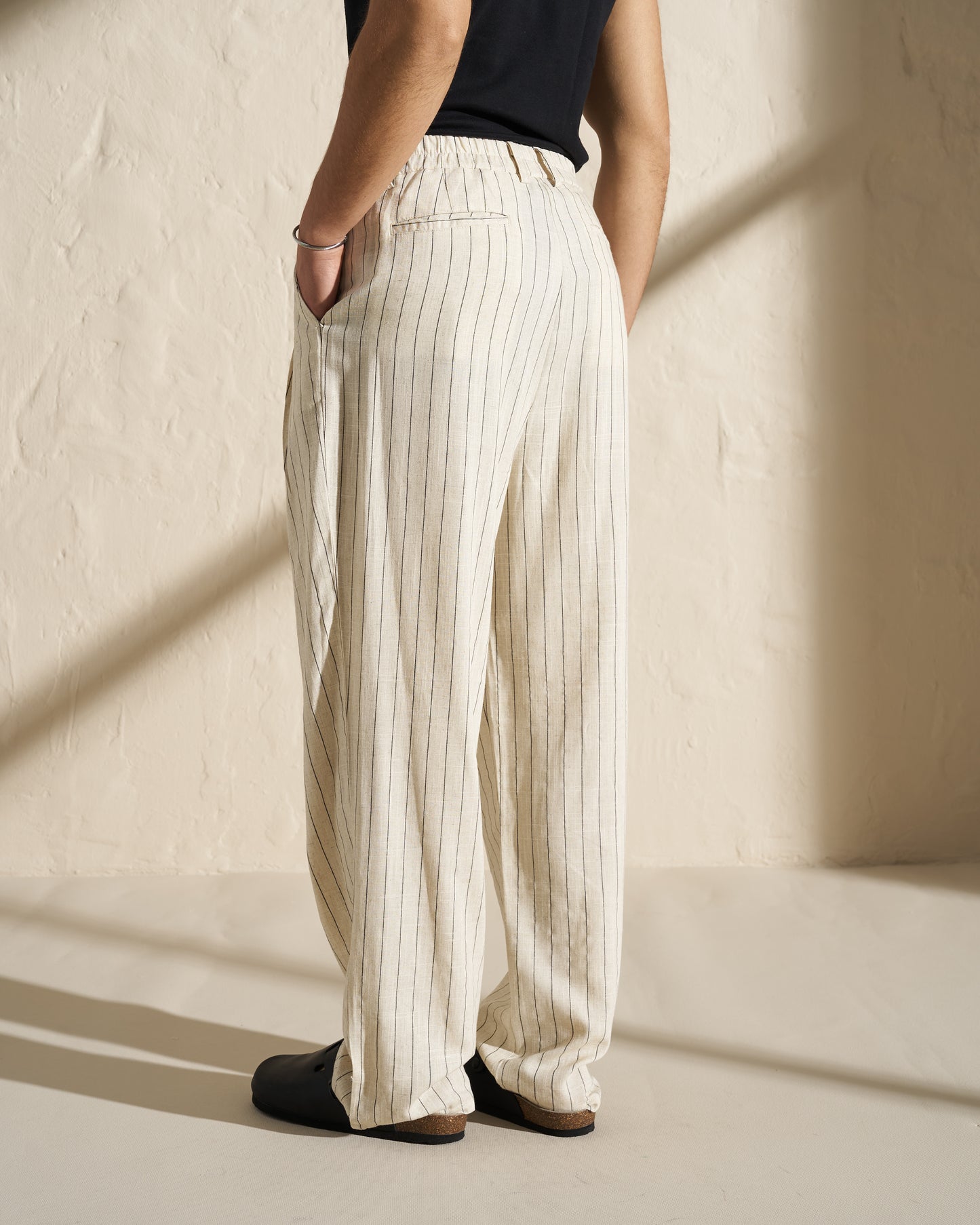 Striped Relaxed-Fit Trousers