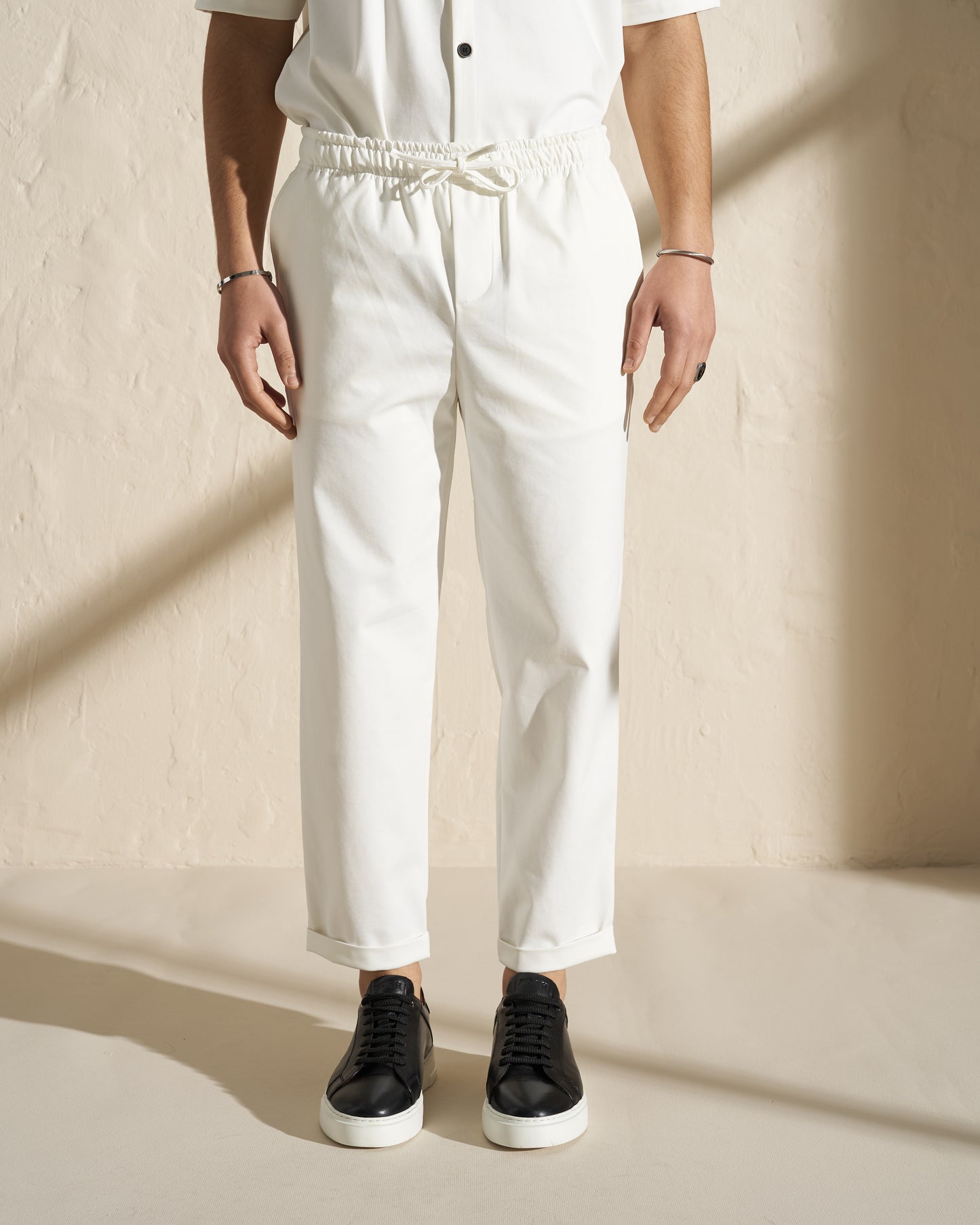Minimal Drawstring Jogger Pants
