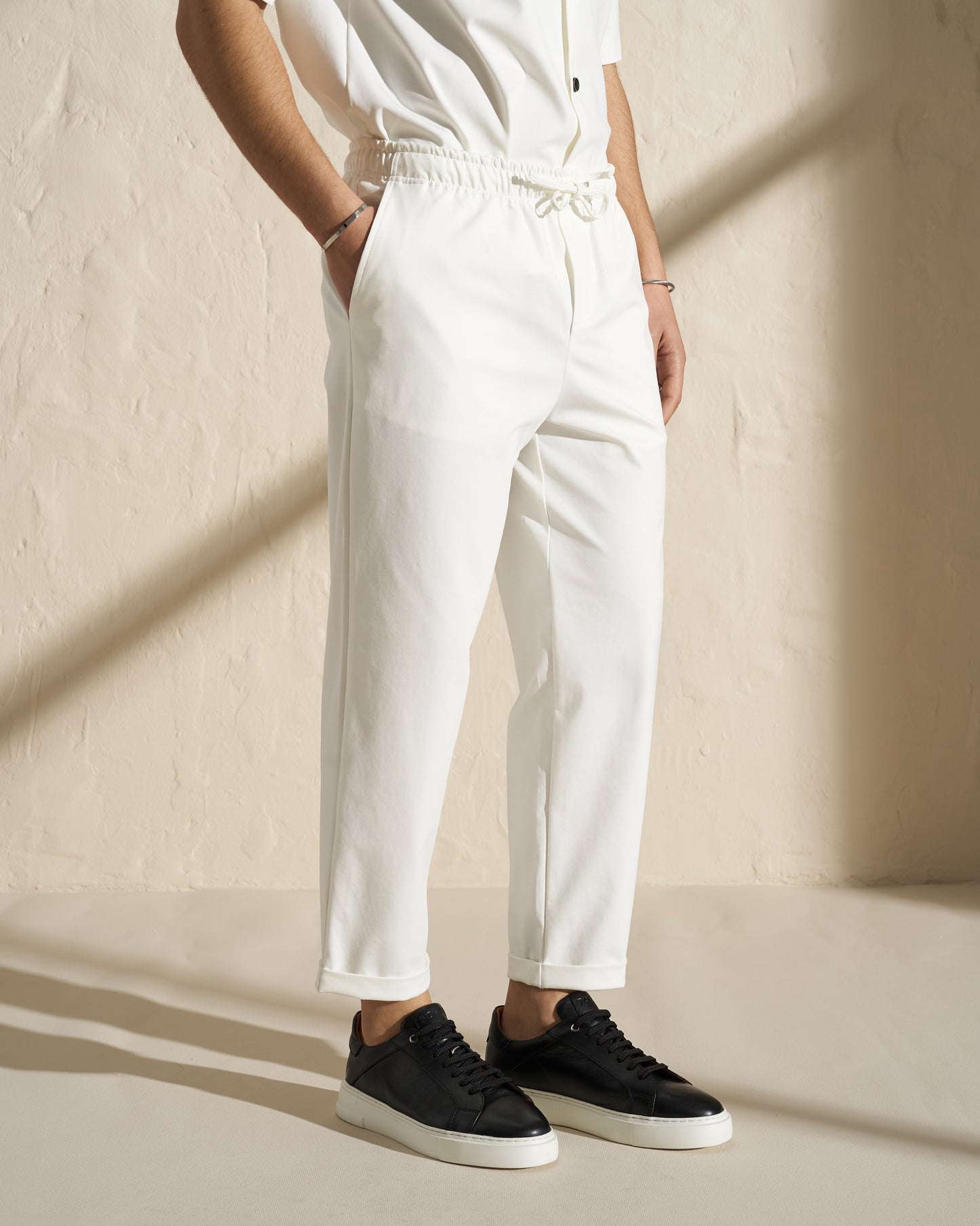 Minimal Drawstring Jogger Pants