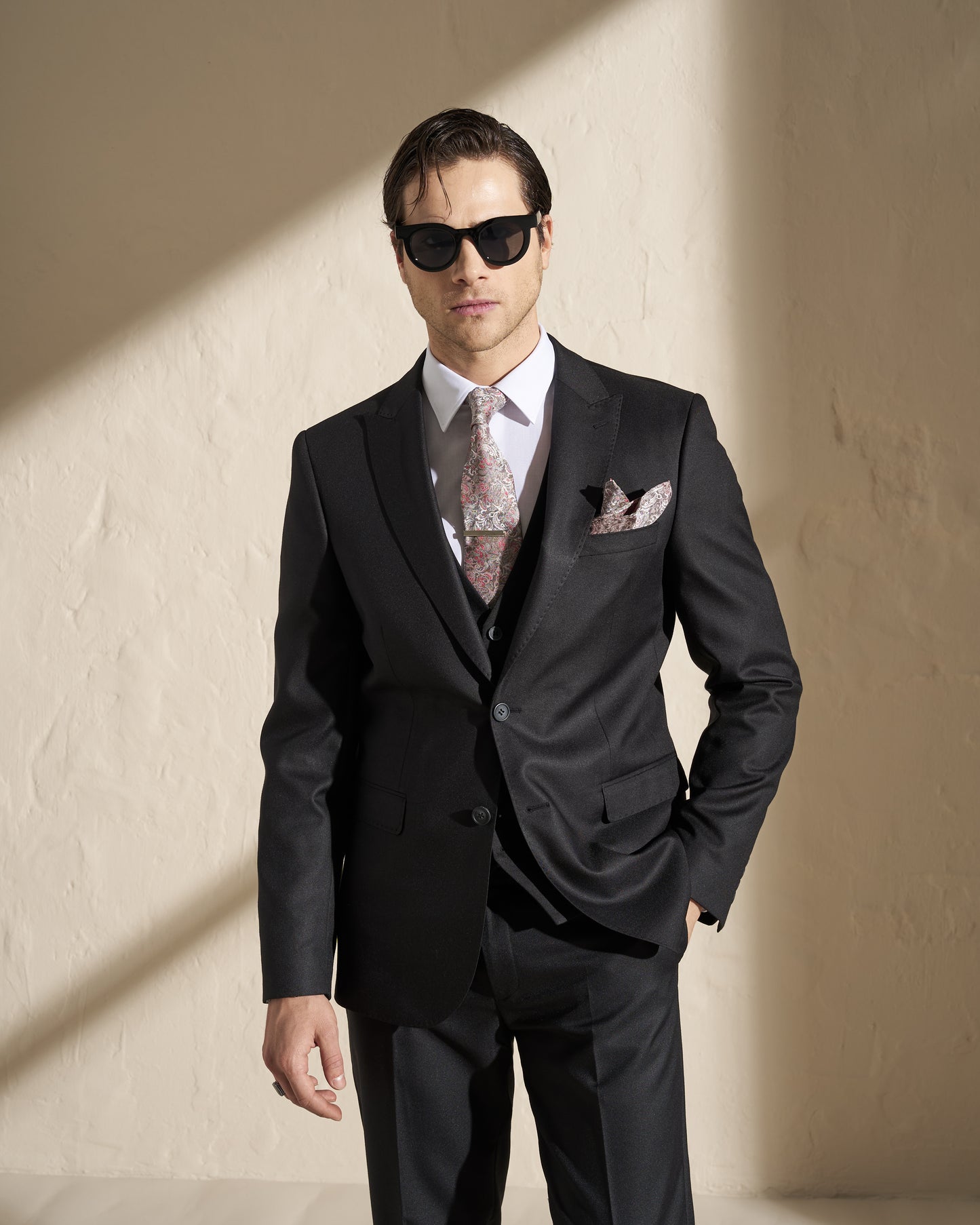 Men’s Three-Piece Suit – Black