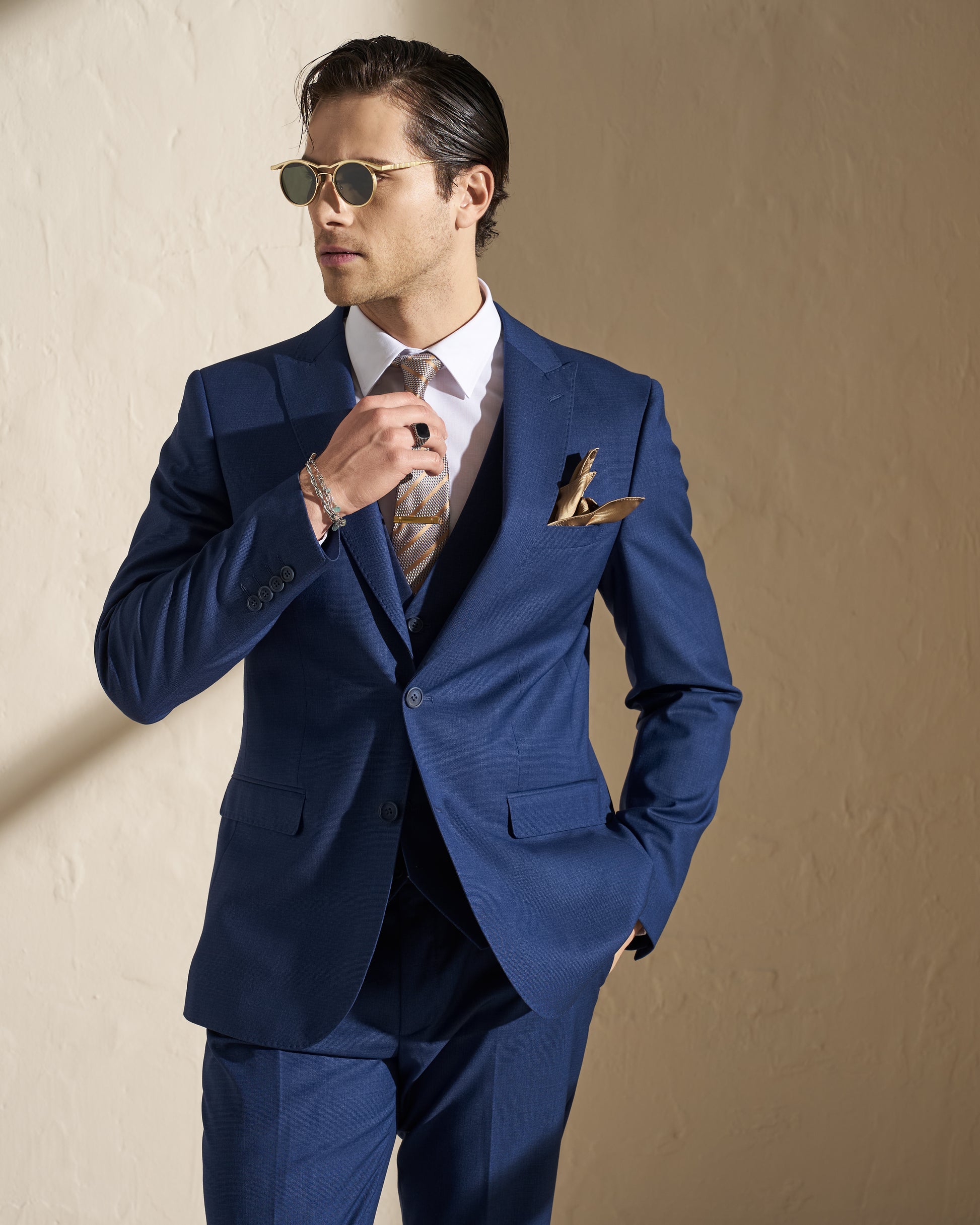 Men’s Three-Piece Suit – Blue