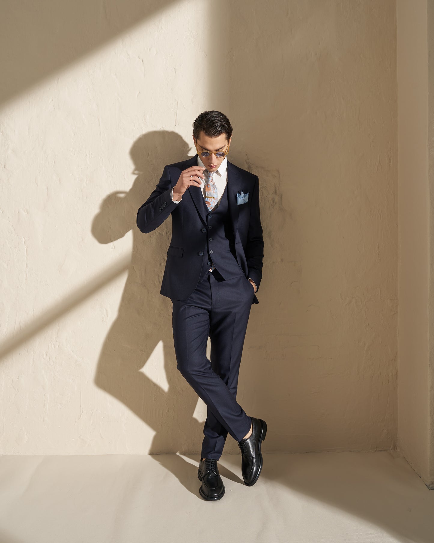 Men’s Three-Piece Suit – Navy