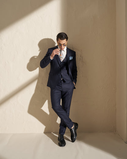 Men’s Three-Piece Suit – Navy